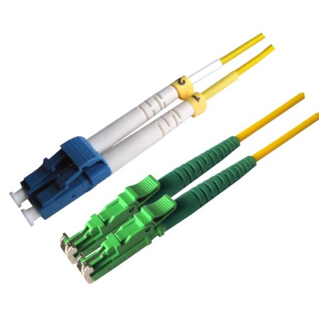 MicroConnect LC/UPC-E2000/APC 1,5m OS2 - fiberpatchkabel